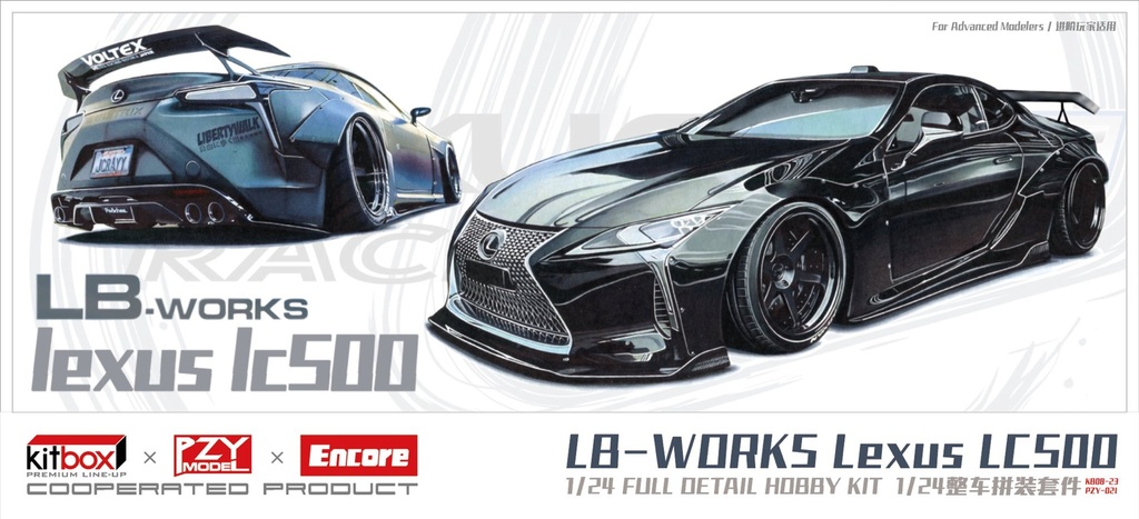 KITBOX-PZY - 1/24 LBWK LC500 LHD w/GT Wing